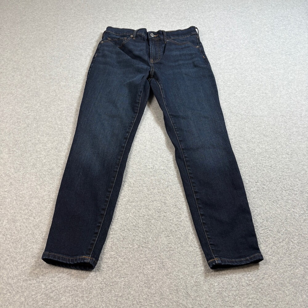 Everlane Jean Woman 29 Blue Denim Pant High Rise Skinny Dark Wash Preppy Heritag